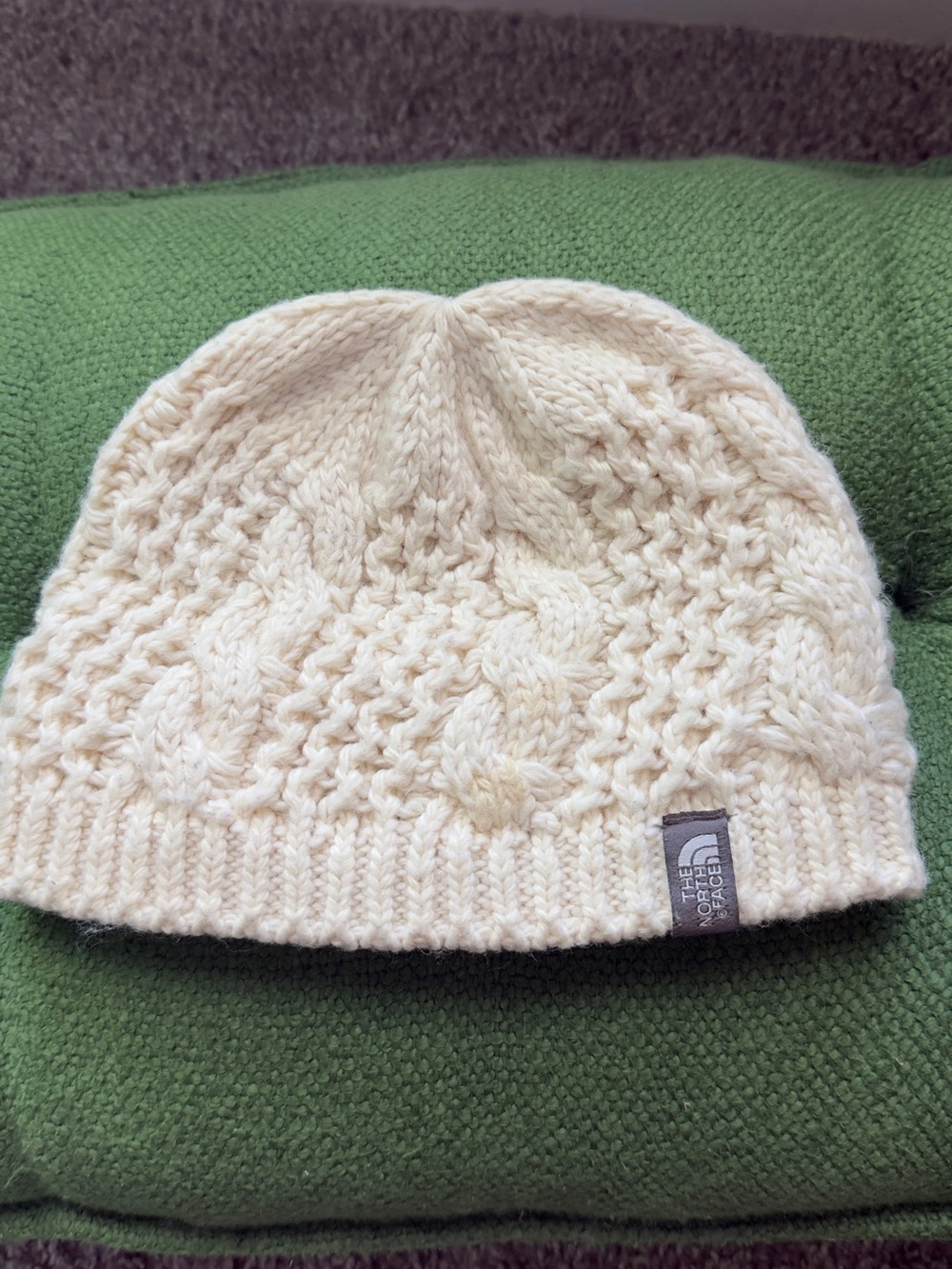 The North Face Cream Cable-Knit women Beanie